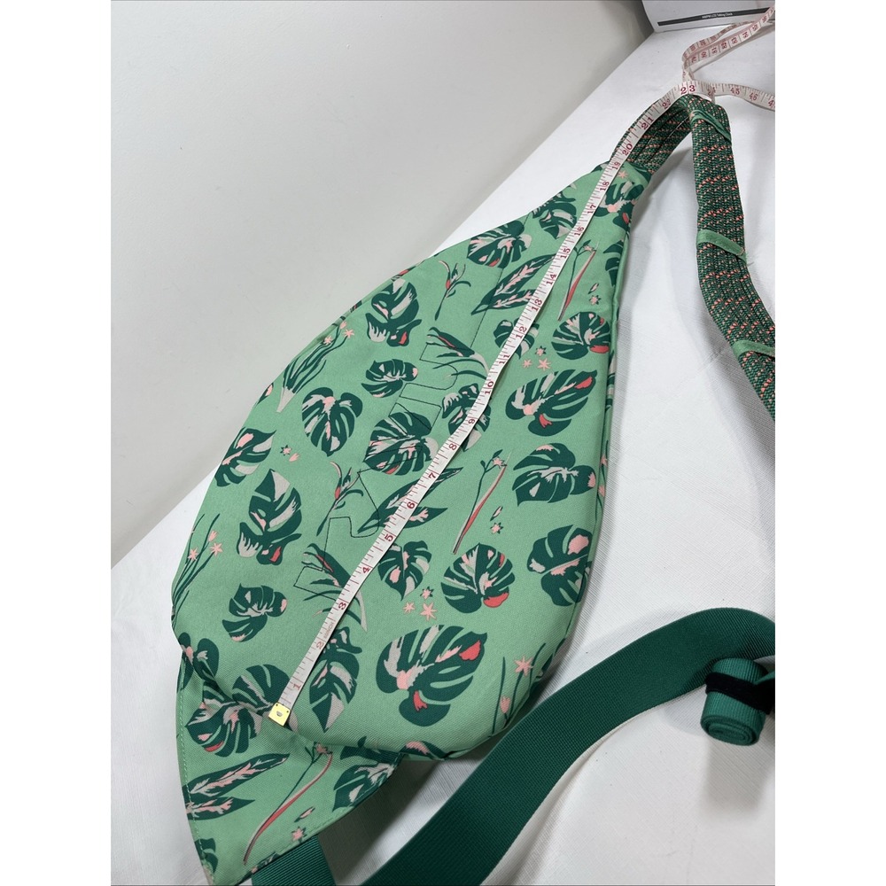 Kavu Rope Sack Leaf Print Nylon Sling Backpack Boho Outdoors Hiking Bag Casual - Picture 16 of 16